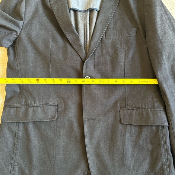 Boss Hugo Boss Unstructured Slim Fit Dark Gray 44R Sports Coat - Picture 6 of 12